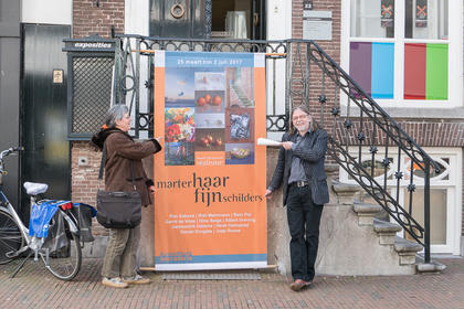 Dina met Rob bij het Kunsthuis
